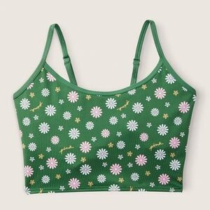 Green floral Ultimate Lightly Lined Twist Back Sports Bra
